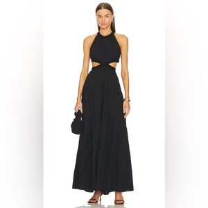 A.L.C. Black Cutout Maxi Dress